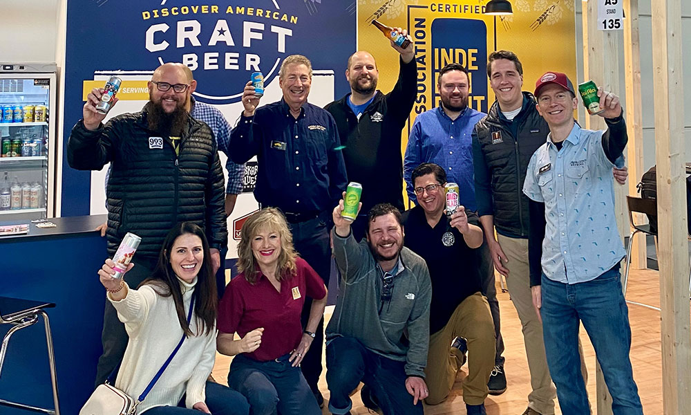 american craft beer booth in italy