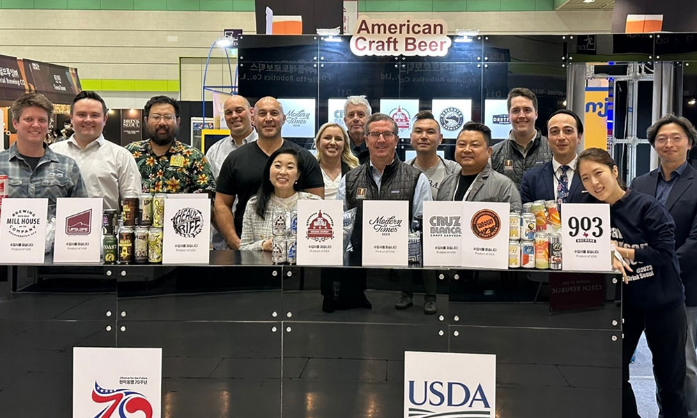 american craft beer booth in korea