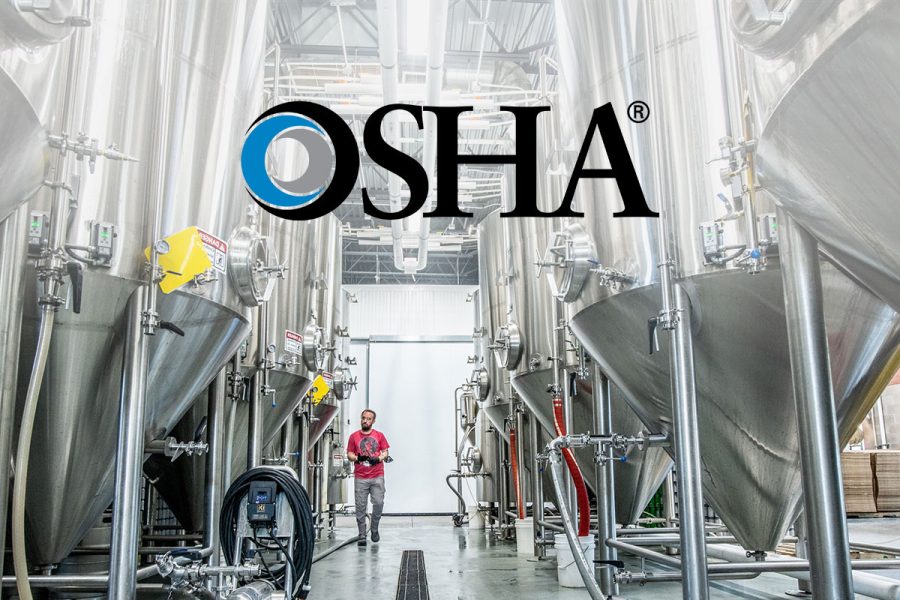brewery tanks with osha logo