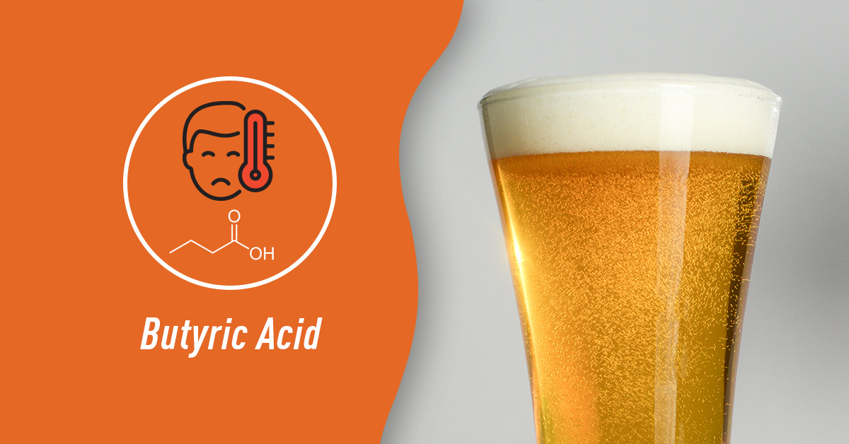 Butyric Acid Icon and sparkling beer off flavor series 1200x628 1