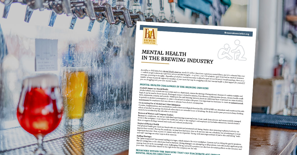 colorful beers and brewery taps mental health brewing industry edu resource x