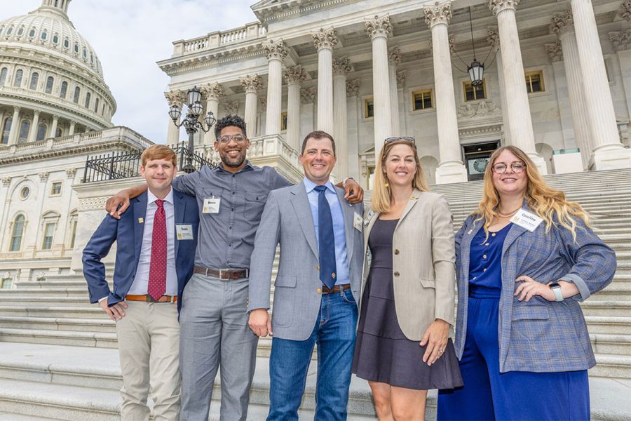 craft beer activists posing in washington