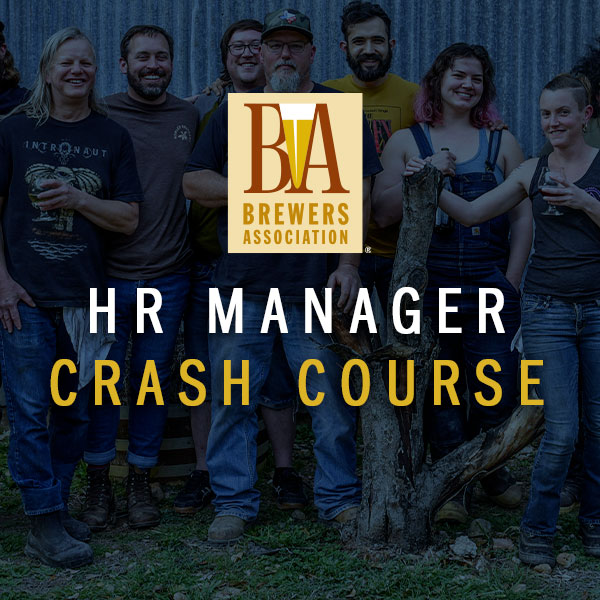 employee team BA logo and HR manager crash course text overlay