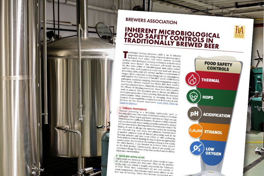 food safety in brewed beers