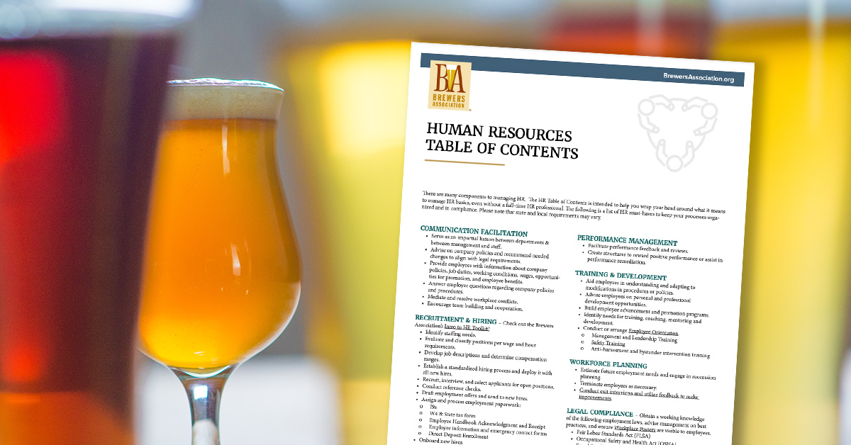 row of colorful beers human resources table of contents 1200x628 1