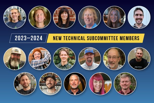 collage of new technical subcommittee members