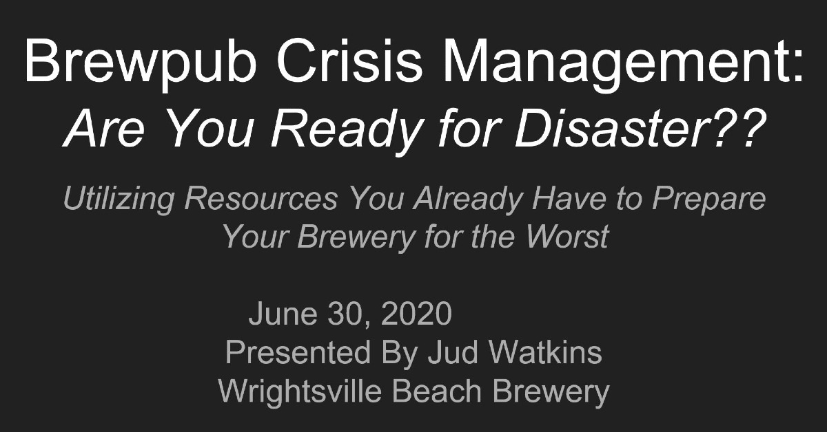 Webinar Brewpub Crisis Management 1200x628